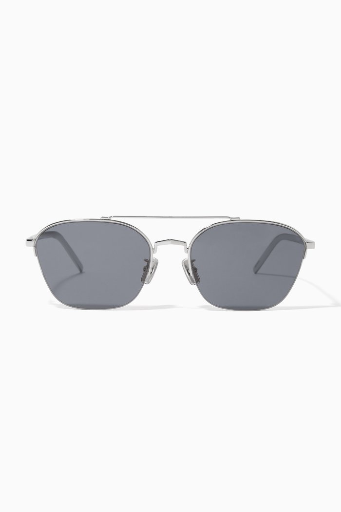 

Aviator Sunglasses in Metal, Silver