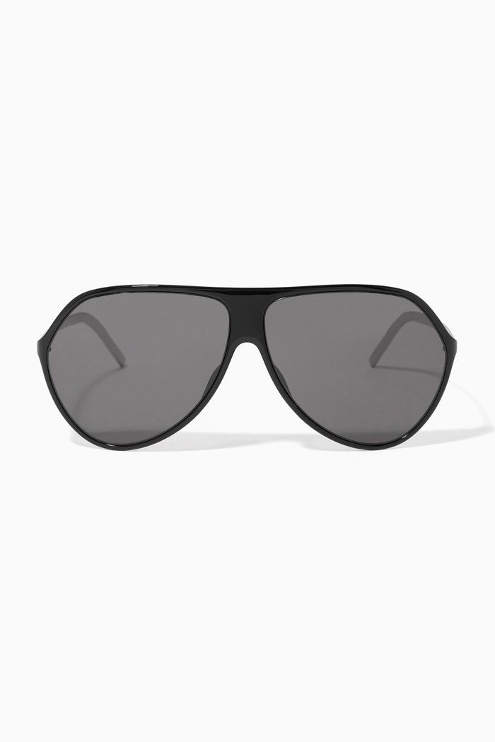 

Givenchy 64 Smoke Sunglasses in Acetate, Black