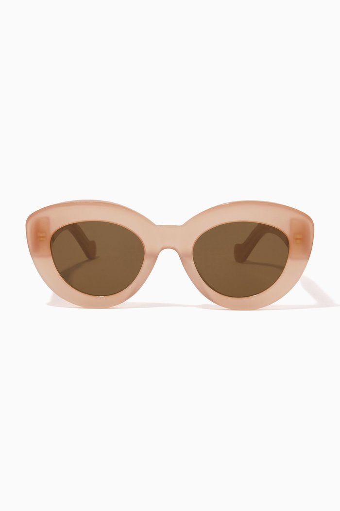 

Butterfly Anagram Sunglasses in Acetate, Brown