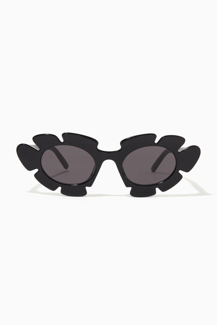 

Flower Sunglasses in Acetate, Black