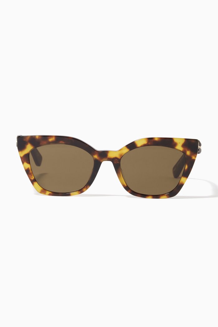 

Geometric Sunglasses in Bio-acetate, Brown