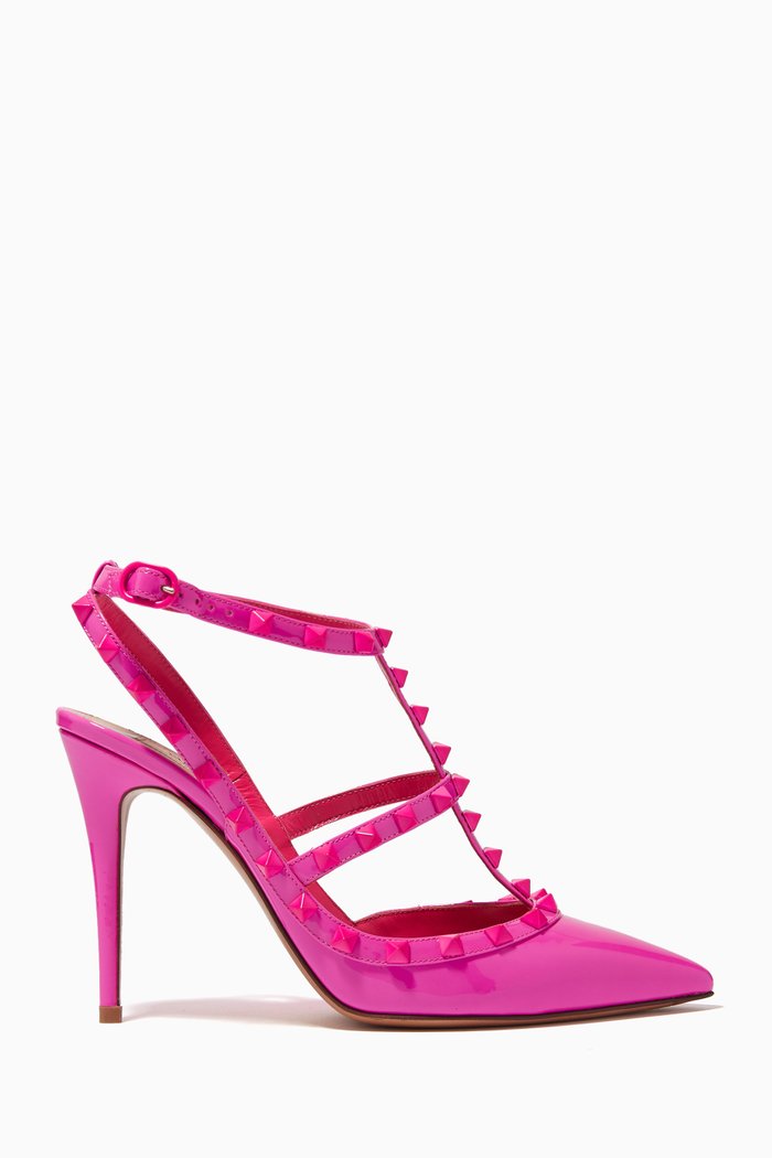 

Valentino Garavani Rockstud Pumps in Patent Leather, Pink