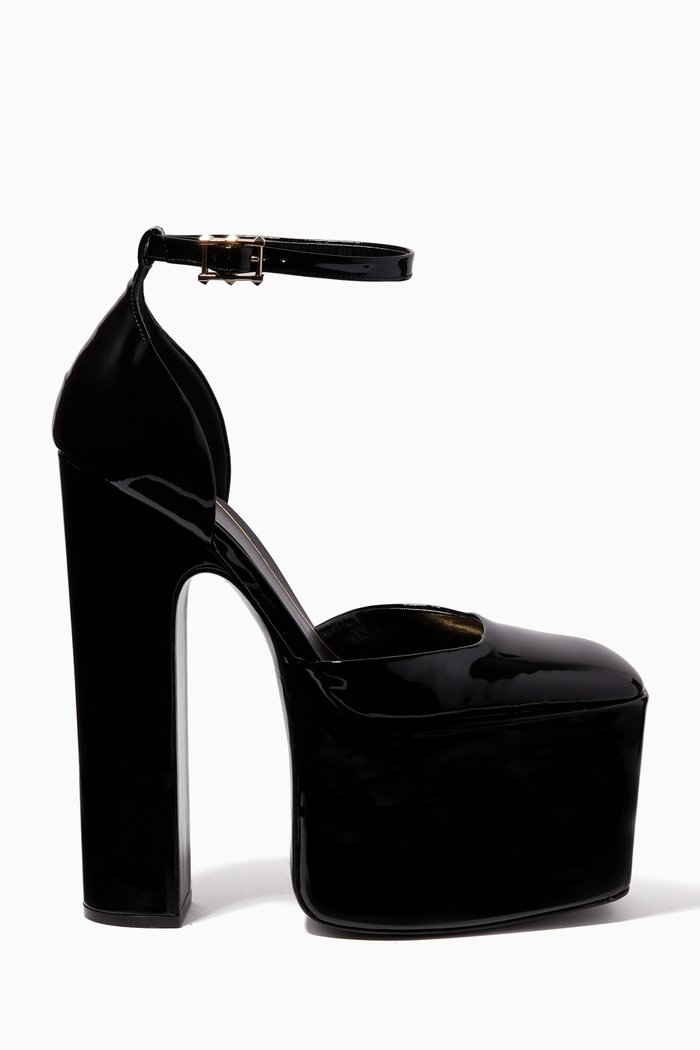 

Valentino Garavani Discobox 180 Platform Pumps in Patent Leather, Black