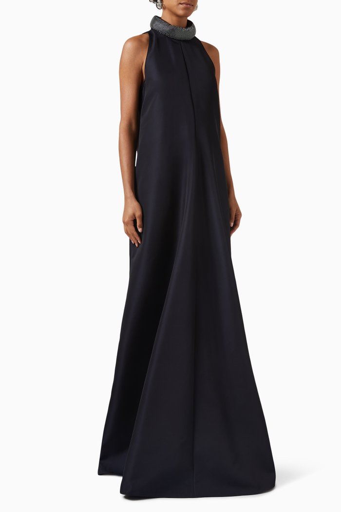

Maxi Dress in Tech Twill, Blue