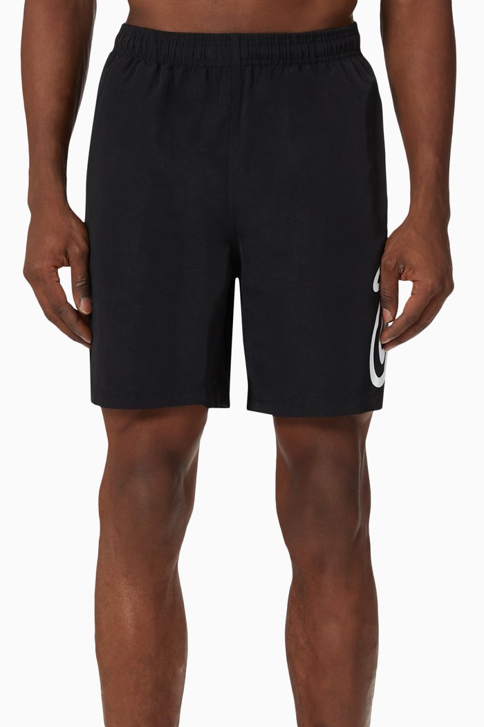 Stock Water Shorts in Nylon, Black