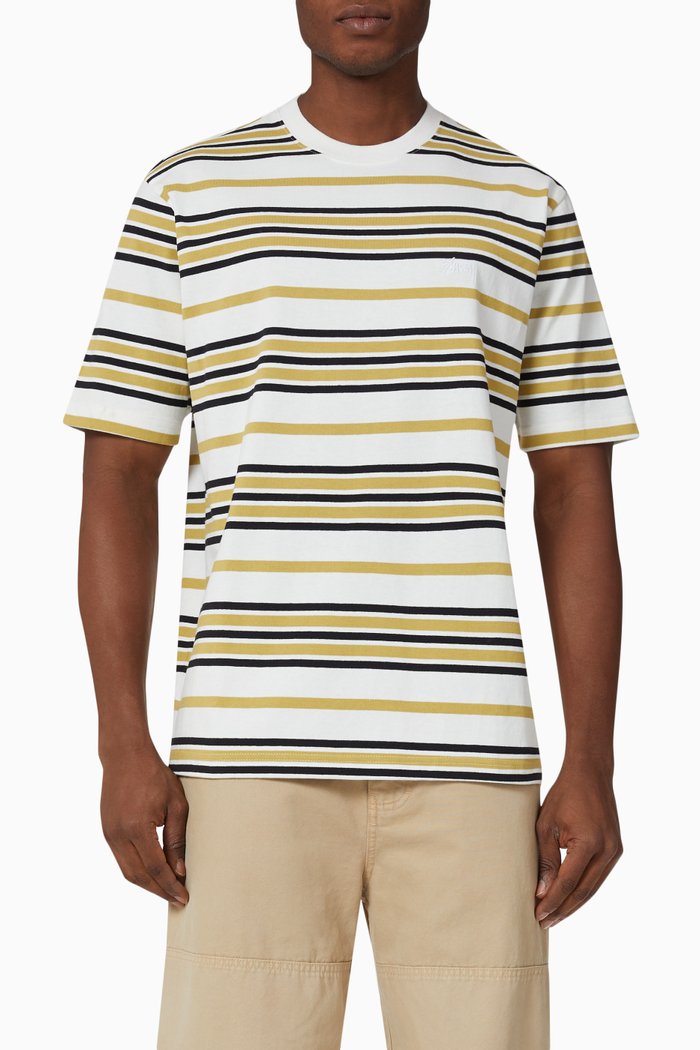 

Alton Stripe T-shirt in Cotton, Neutral