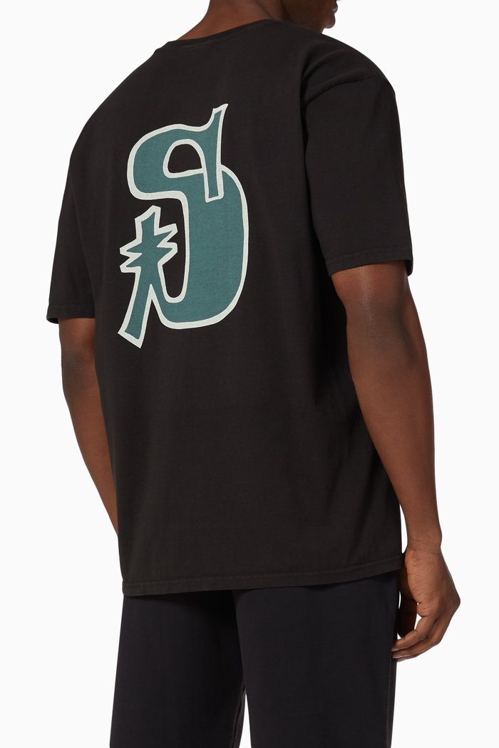 

Mosaic T-shirt in Cotton, Black