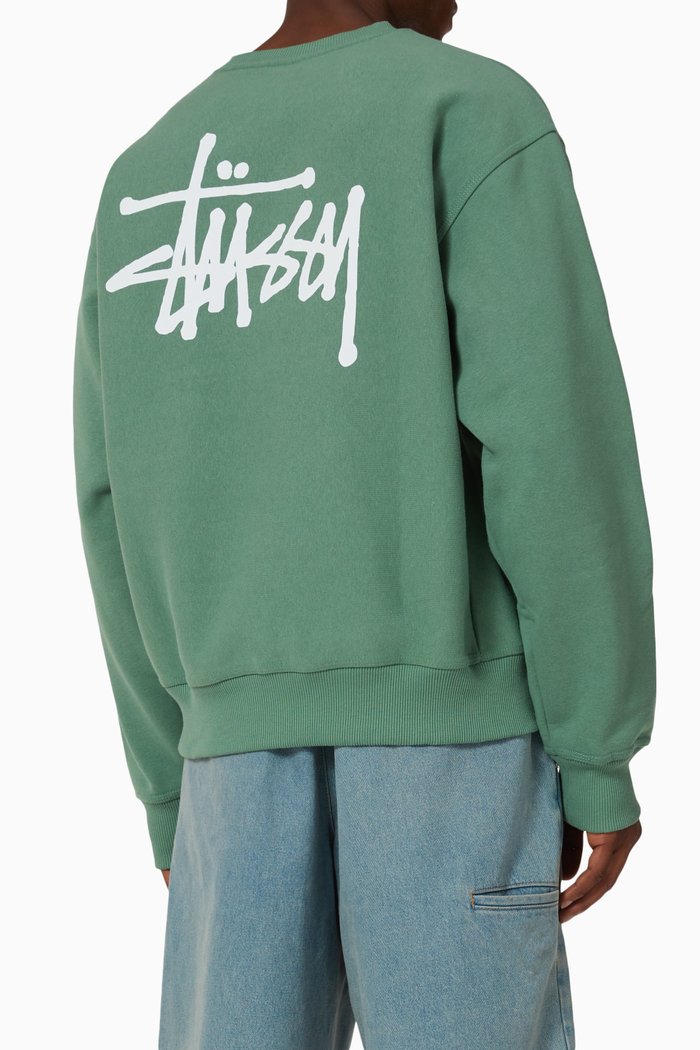Crewneck Sweatshirt in Cotton Blend, Green