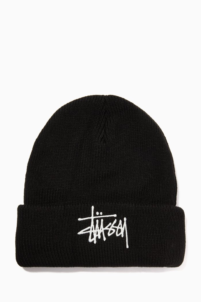 

Big Basic Beanie in Thinsulate Cotton-blend Knit, Black
