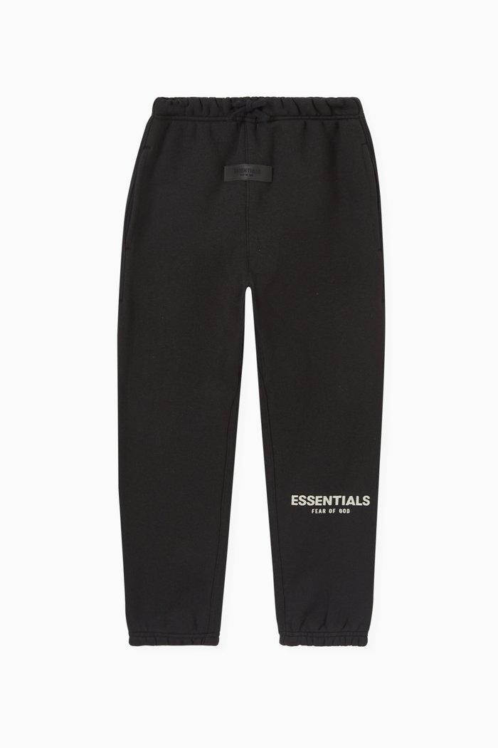 

Essentials Logo Sweatpants in Cotton-blend, Black