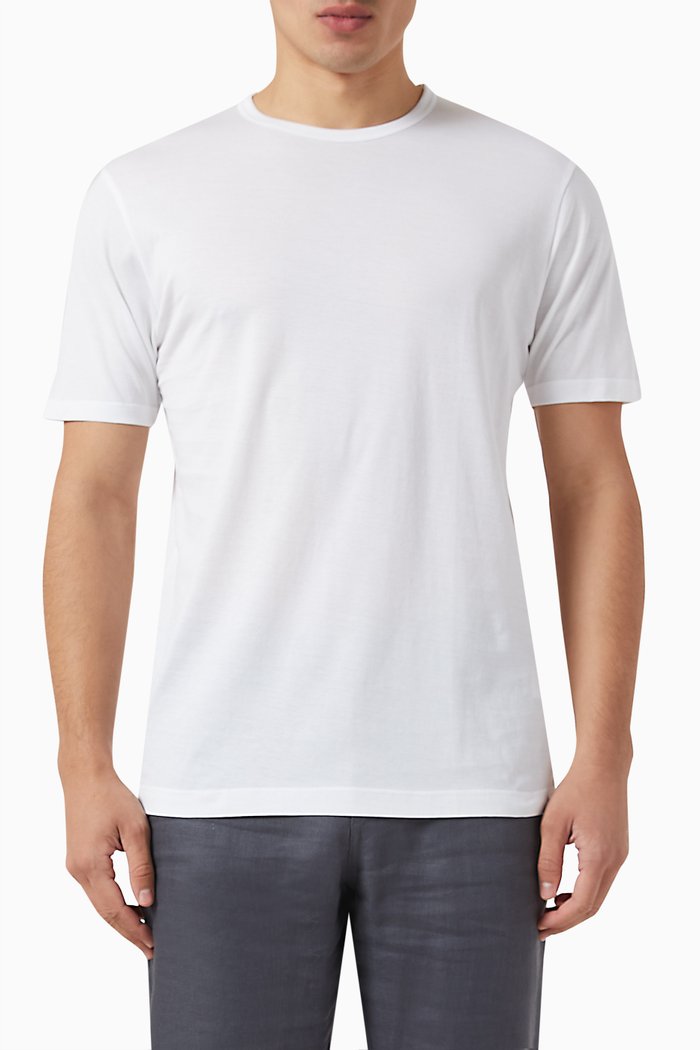 

Classic Crew T-shirt in Cotton-jersey, White