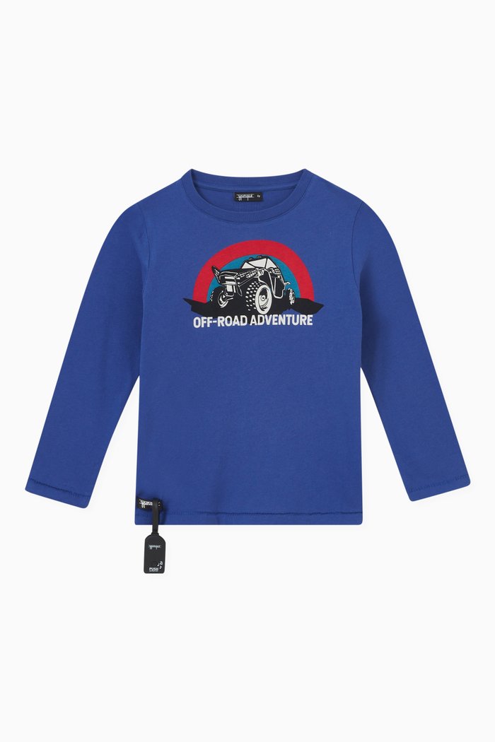 

Buggy Car Sound T-shirt in Cotton, Blue