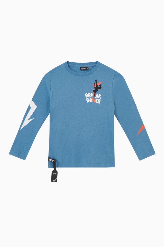 

Break Dance Sound T-shirt in Cotton, Blue