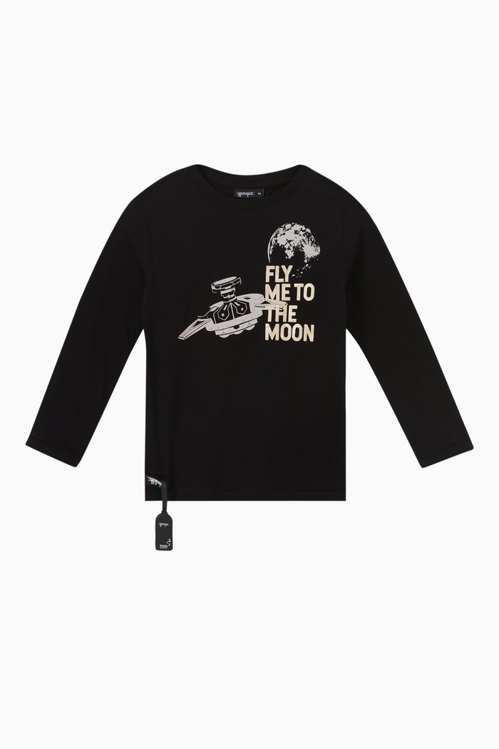 

Space Sound T-shirt in Cotton, Black