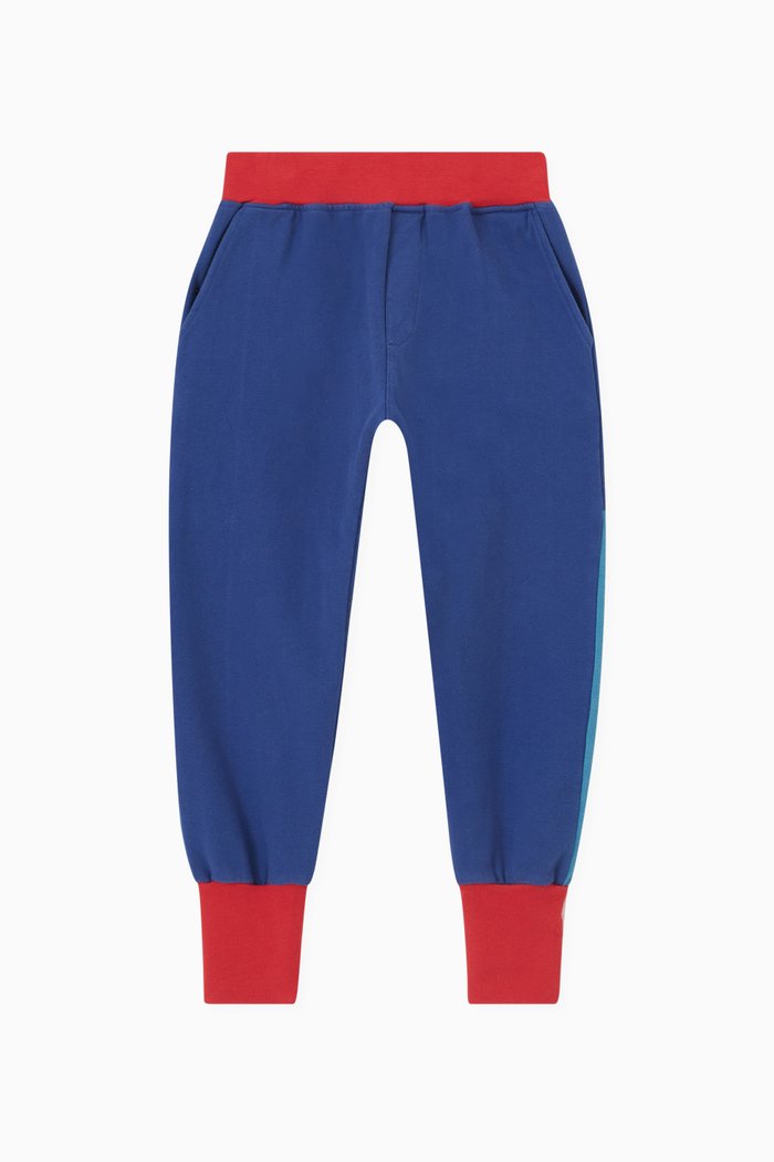 Tricolour Sweatpants in Cotton Modal, Multicolour
