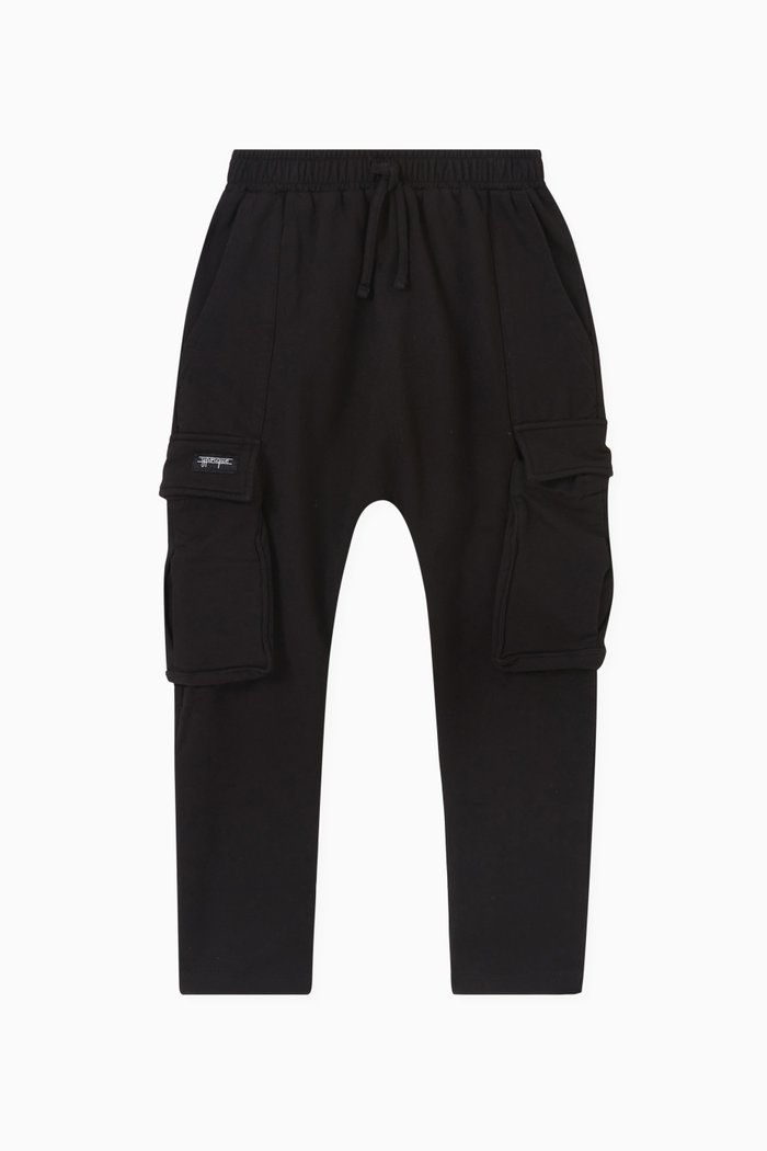 Cargo Pants in Cotton Modal, Black