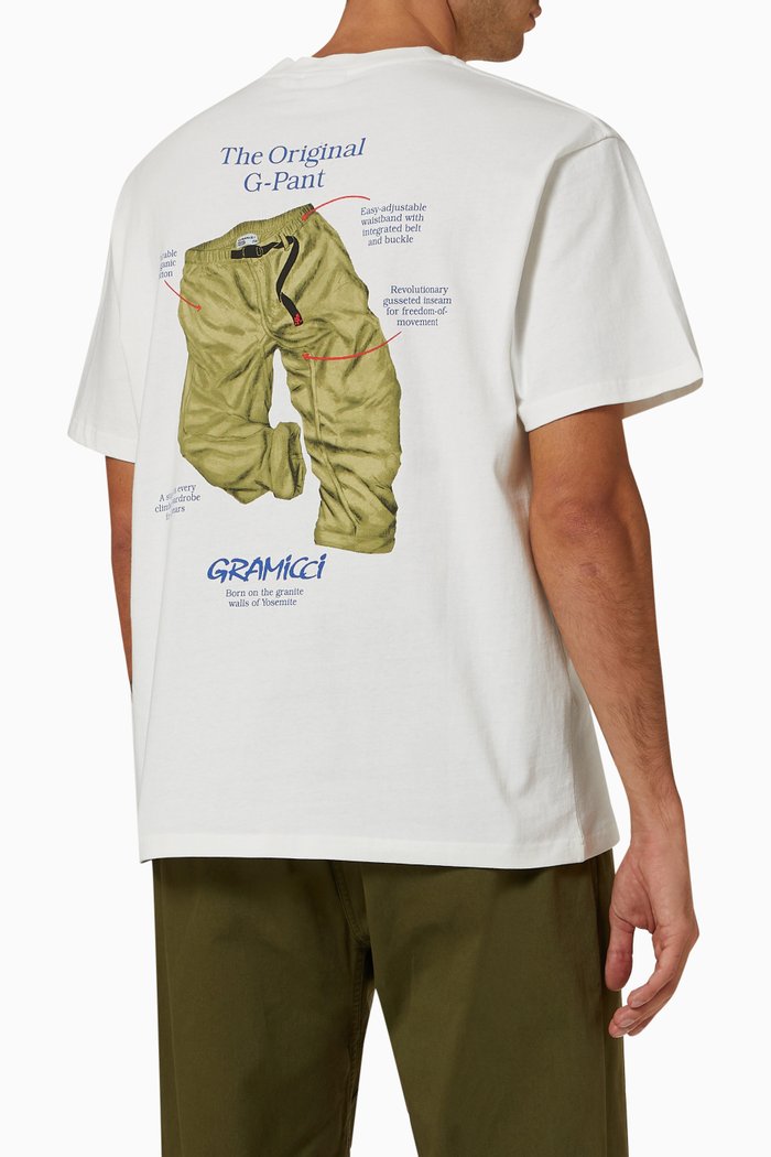 

G-Pant T-shirt in Cotton, White