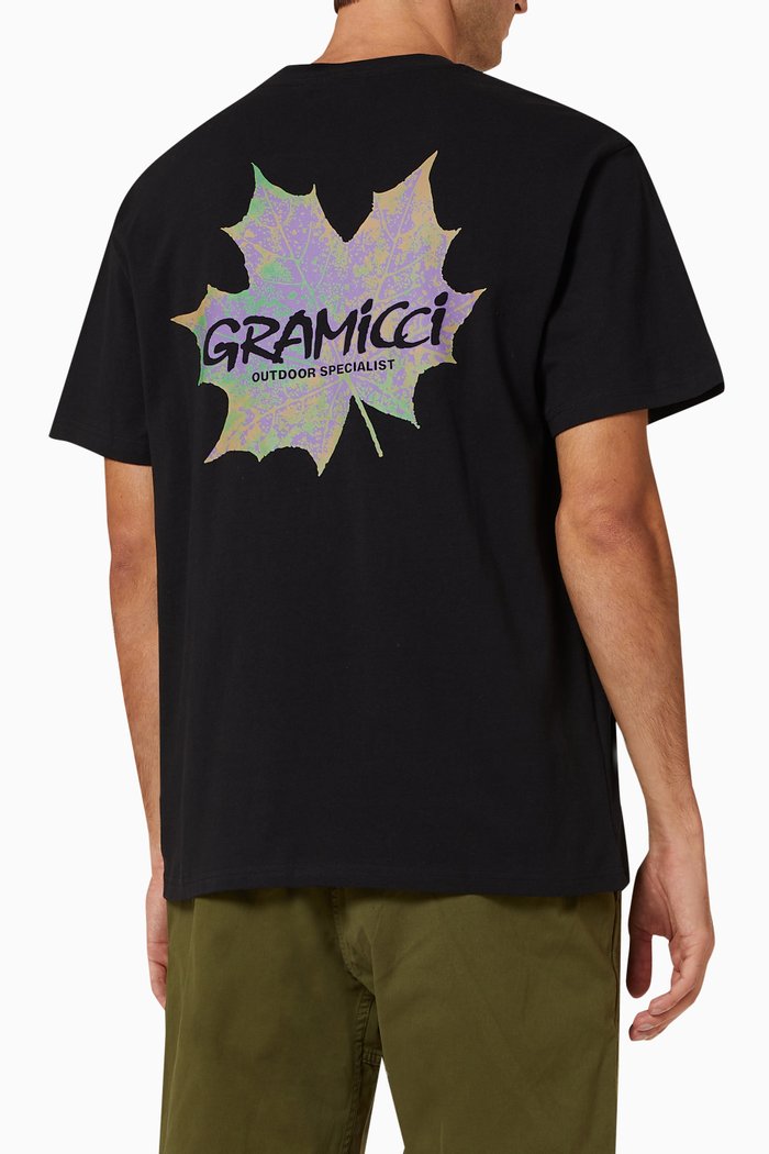 

Leaf T-shirt in Cotton, Black