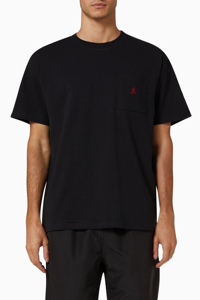 One Point T-shirt in Cotton Jersey, Black