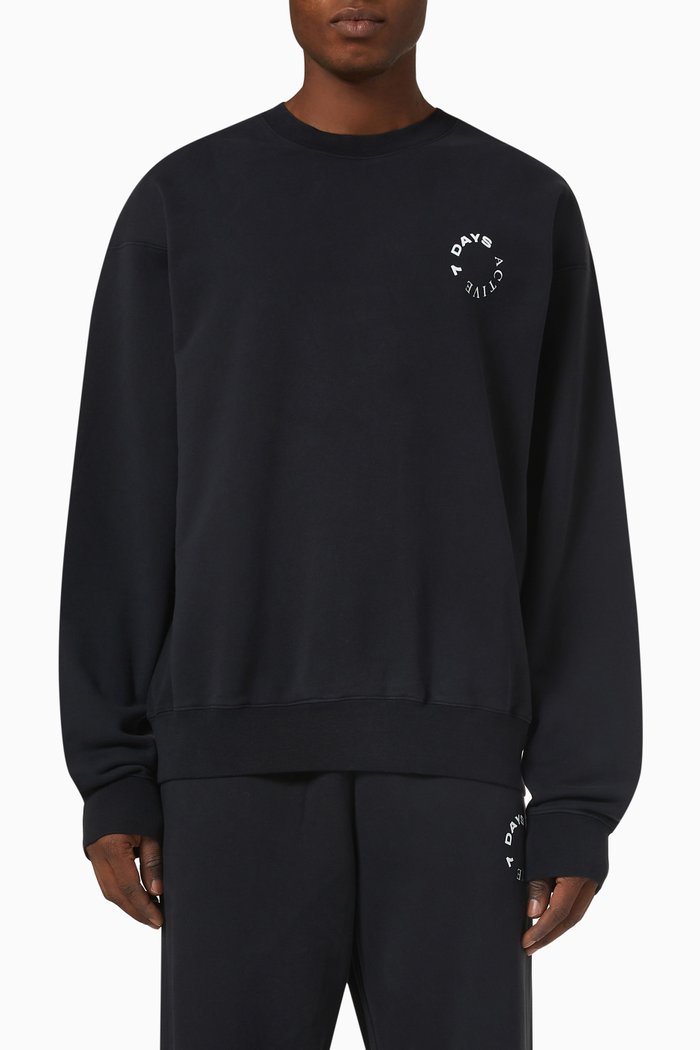 

Monday Sweatshirt in Organic Cotton, Black