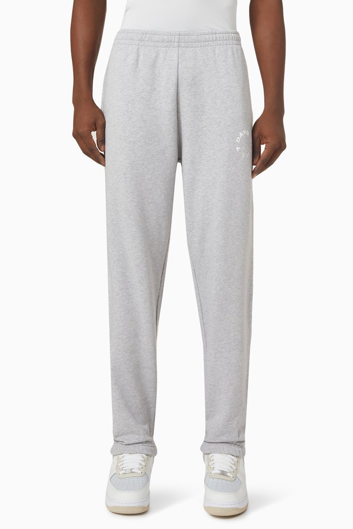 

Monday Mid-rise Straight-leg Sweatpants in Organic Cotton, Grey