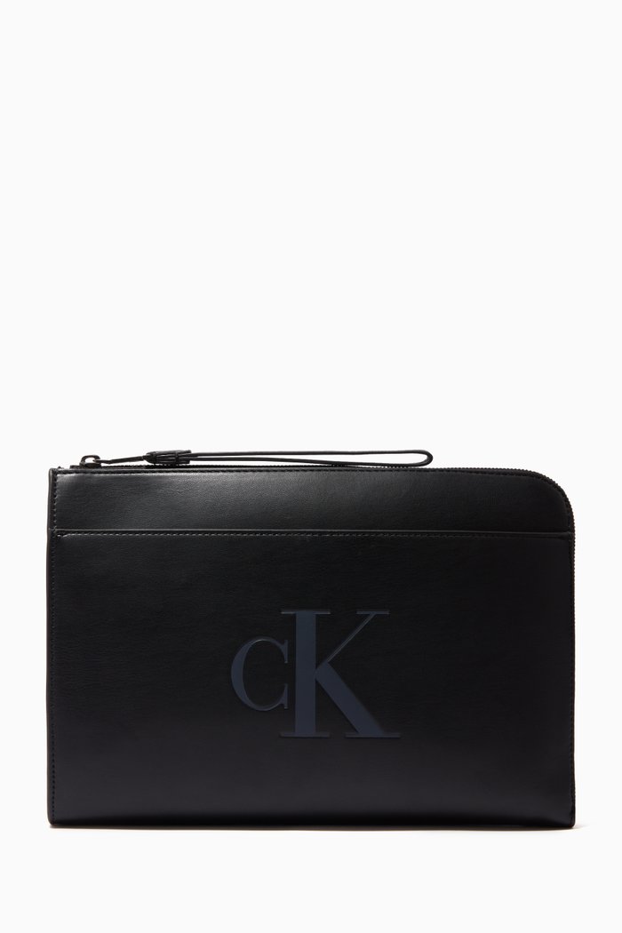 

Logo Travel Pouch in PU, Black