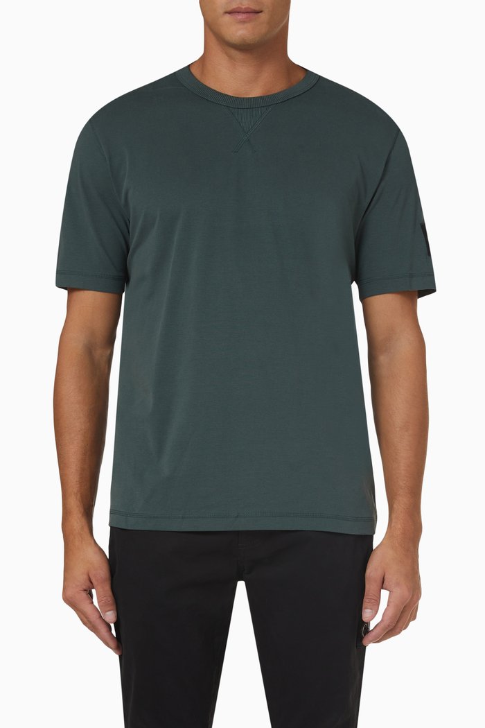 

Monogram Badge T-shirt in Cotton, Grey