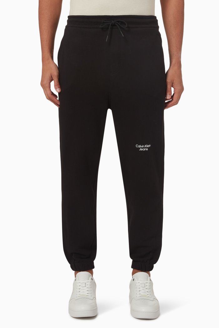 

Logo Sweatpants in Cotton Terry, Black