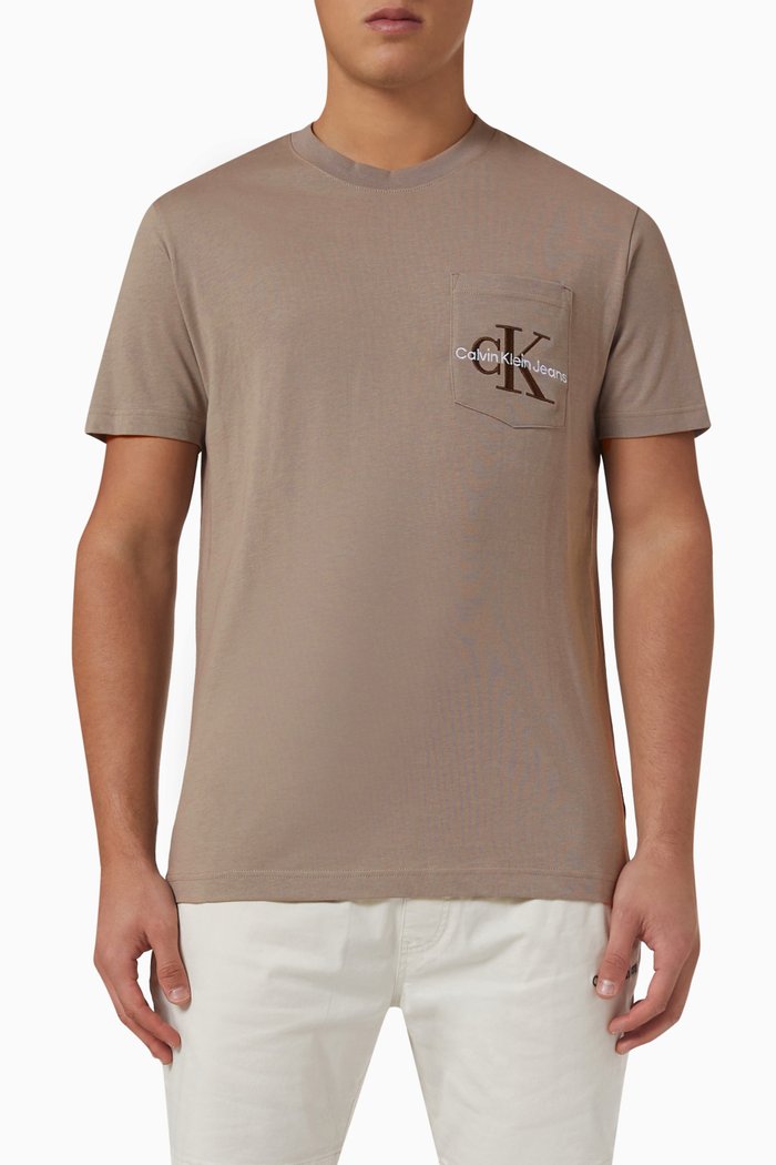 

Logo T-shirt in Cotton Jersey, Brown