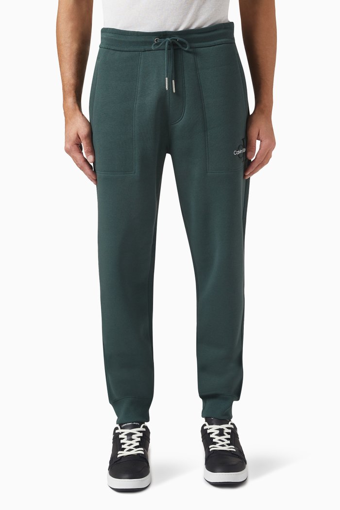 

Monologo Sweatpants in Cotton Blend, Grey