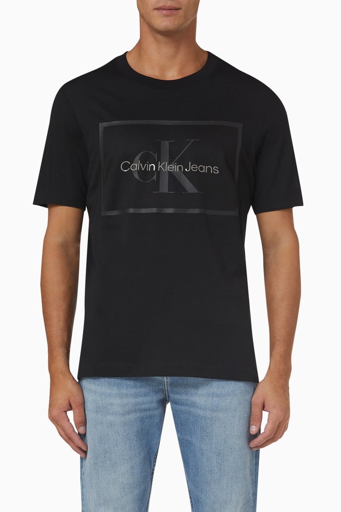 

Logo Crew Neck T-shirt in Cotton, Black