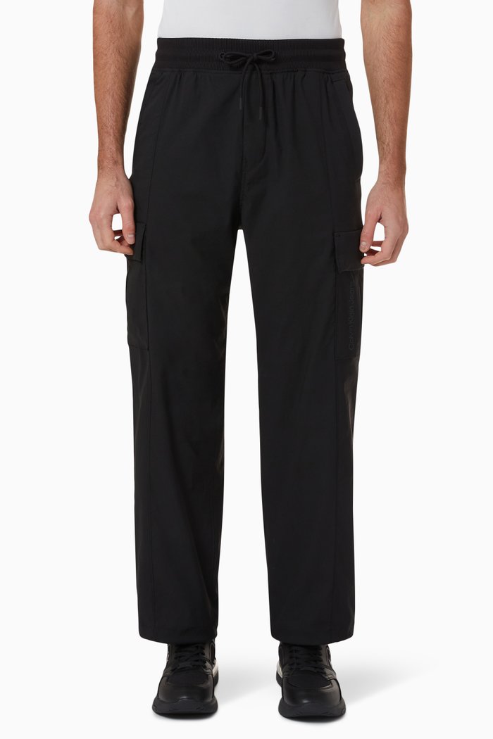 

Track Pants in Recycled Nylon, Black