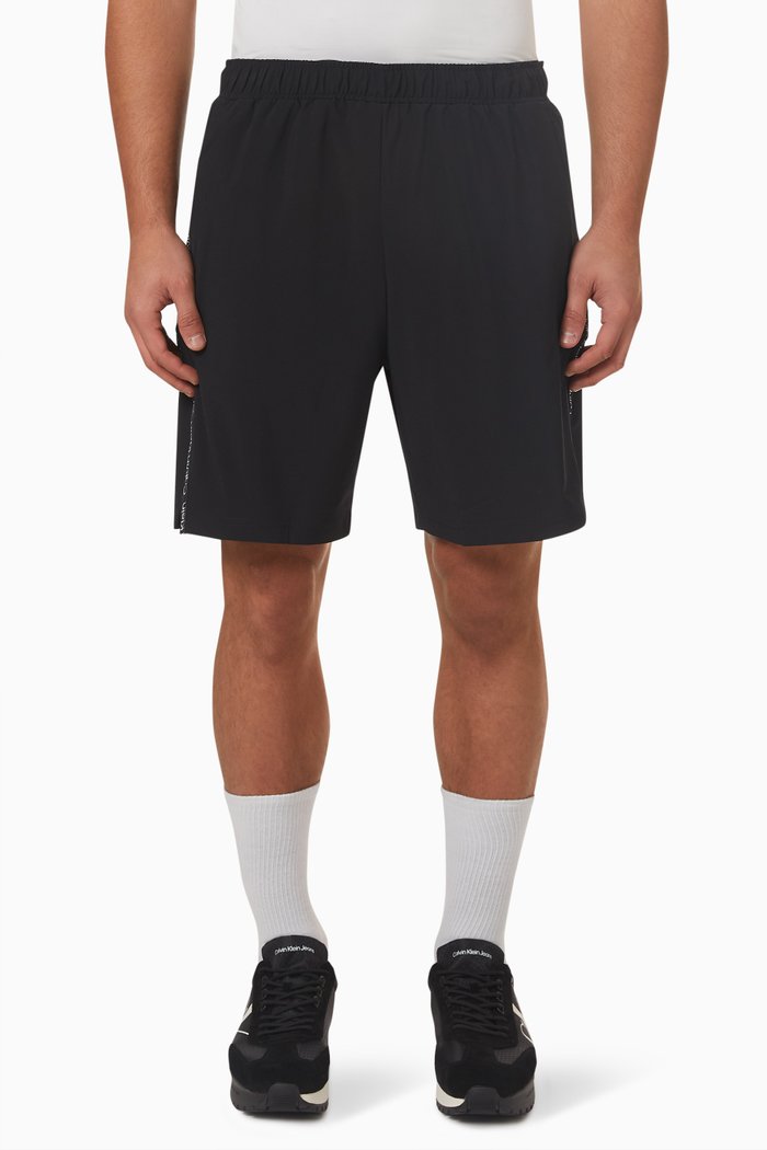 

Gym Shorts in Recycled Nylon, Black