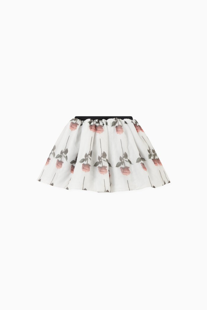 

Mat Rose Skirt in Organza, Pink