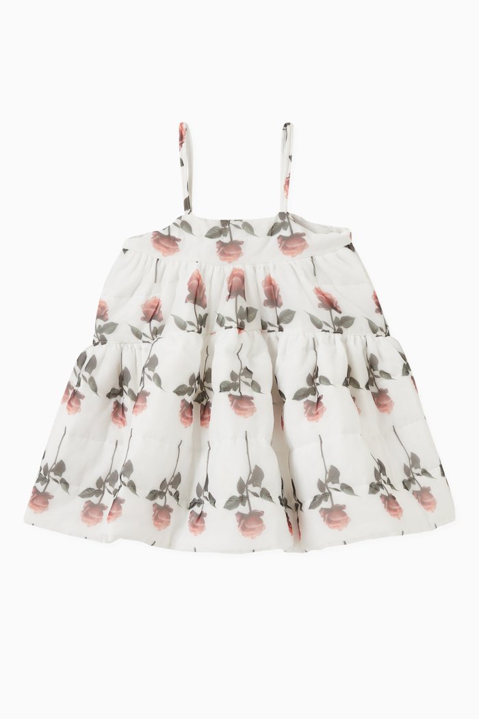 

Mat Rose Dress in Organza, Pink