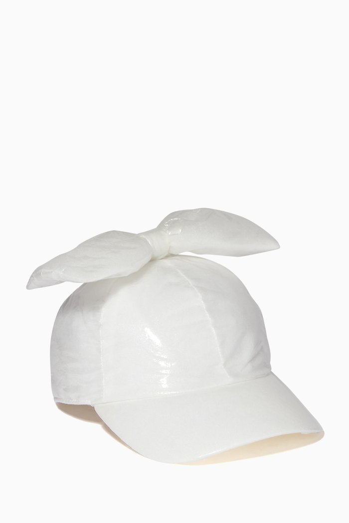 

Bow Hat in Nylon, White