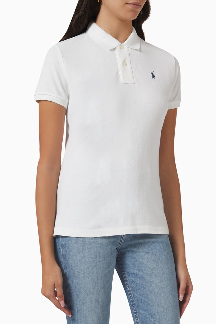 

Musical Embroidered Polo Shirt in Cotton-piqué, Neutral