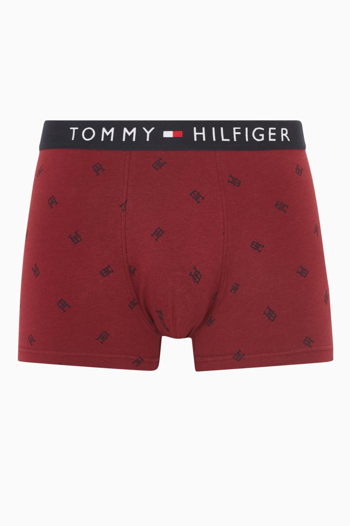 

TH Monogram Trunks in Cotton Jersey, Red