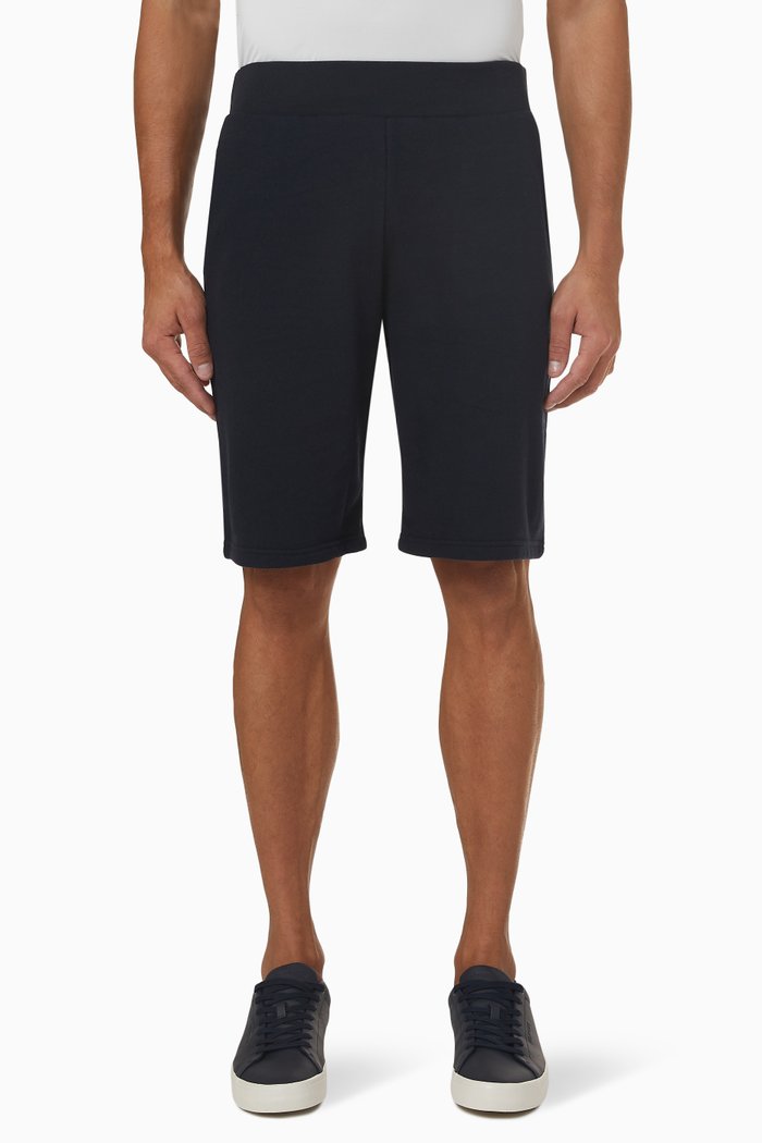 

Signature Logo Shorts in Cotton, Blue