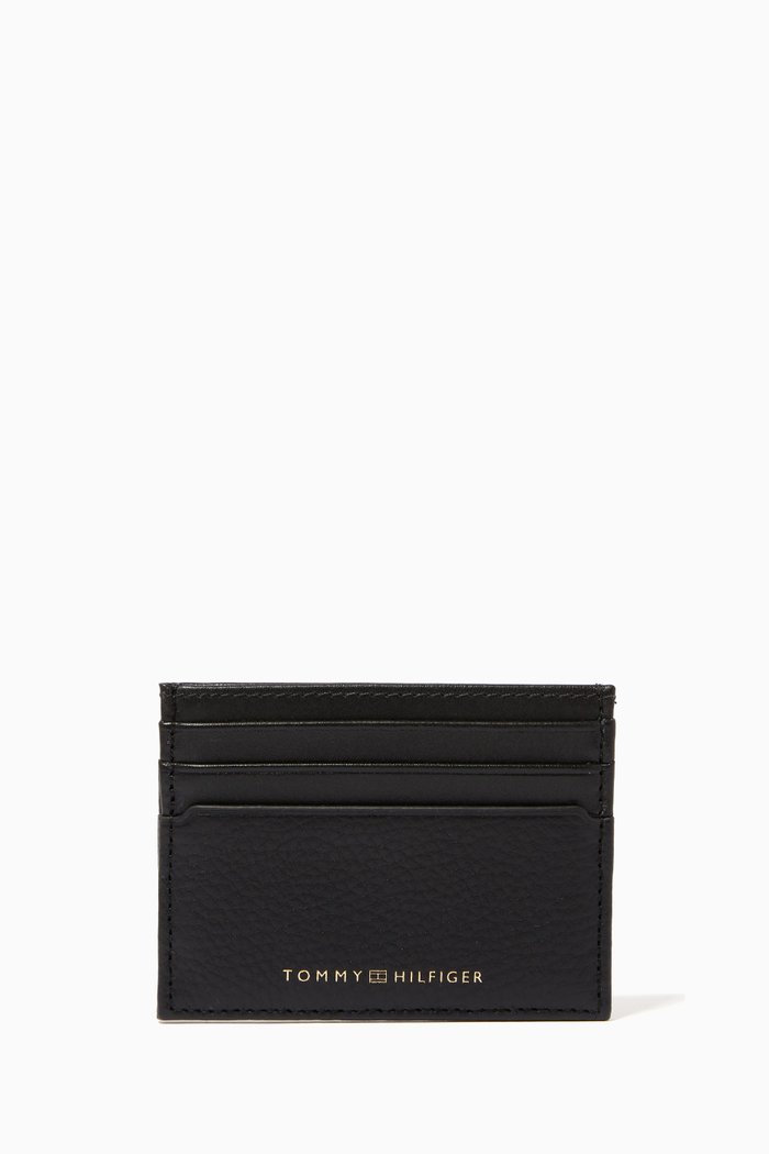 

Premium Commuter Card Holder in Leather, Black
