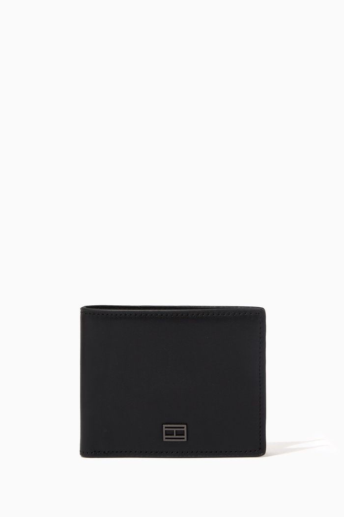 

City Small Wallet in Leather, Black