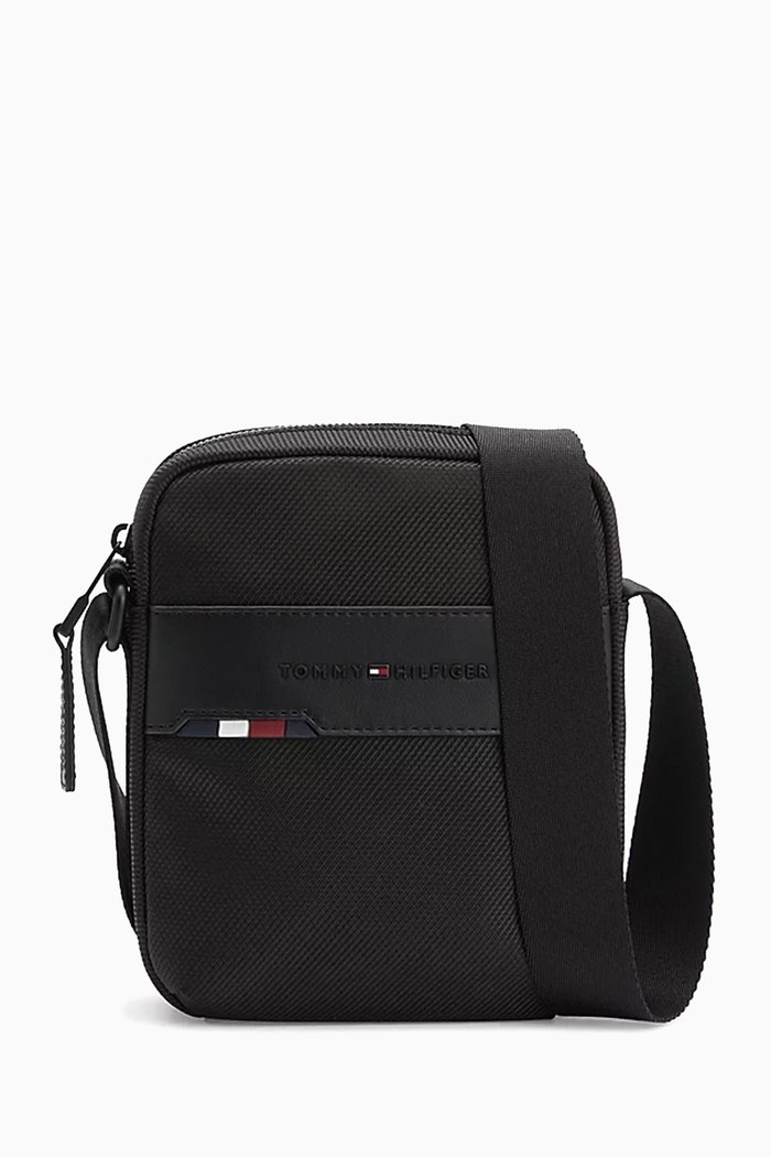 

Small 1985 Reporter Crossbody Bag in Recycled Fabric, Black