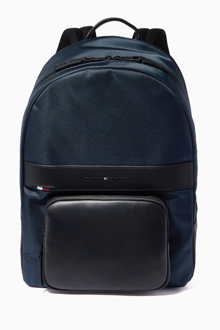 

1985 Collection Logo Backpack in Recycled Fabric, Blue