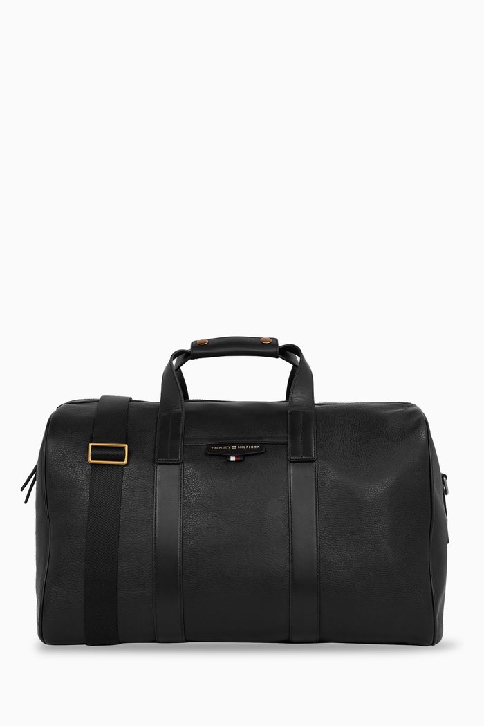 

Premium Duffel Bag in Leather, Black