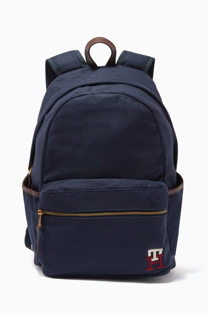 

Prep TH Monogram Backpack in Wool-blend, Blue