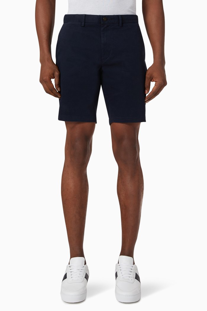 

Brooklyn Straight Fit Shorts in Twill, Blue