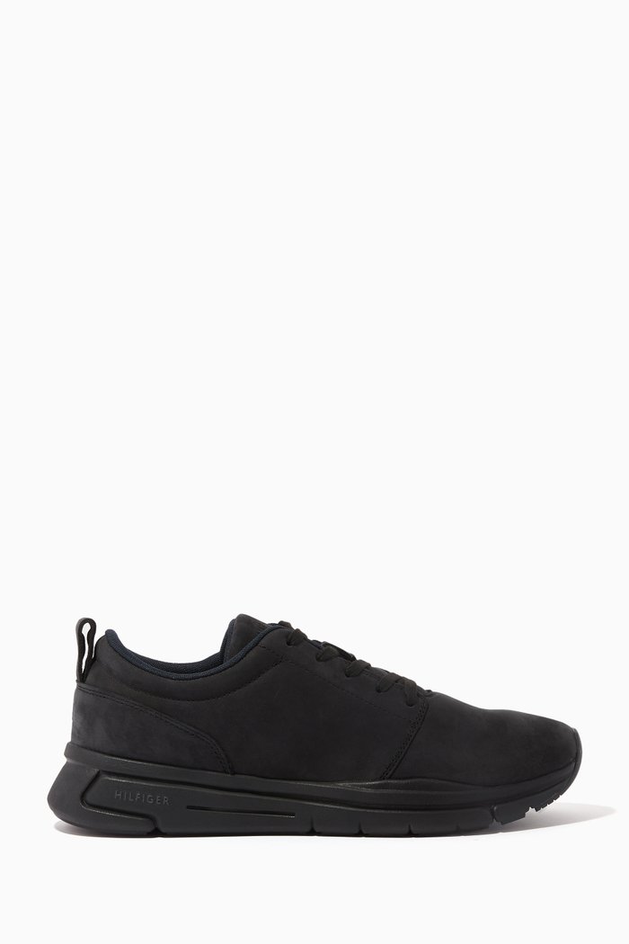 

Modern Hybrid Sneakers in Suede, Black