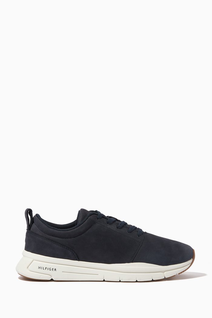 

Modern Hybrid Sneakers in Suede, Blue