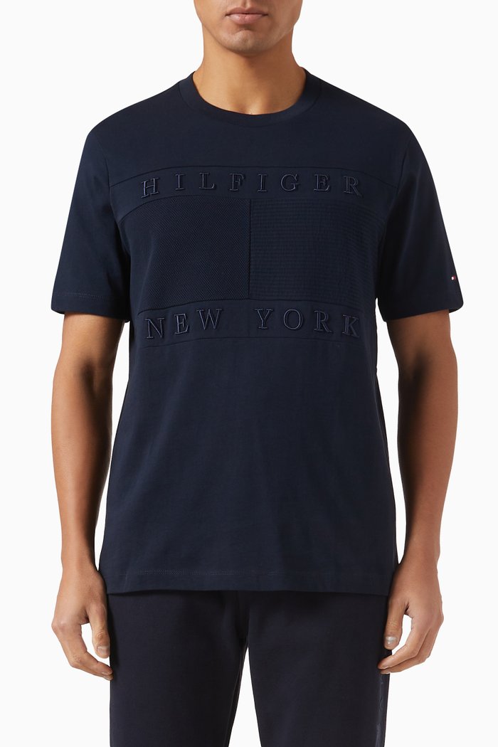 

Flag T-shirt in Cotton, Blue