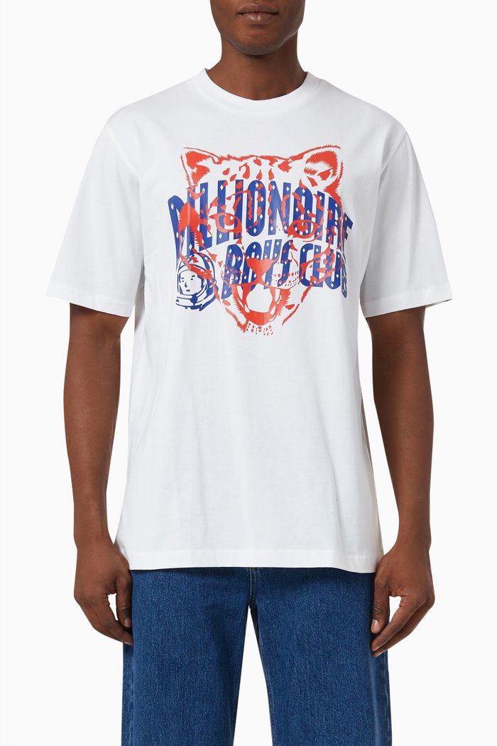 

Leopard T-shirt in Cotton Jersey, White